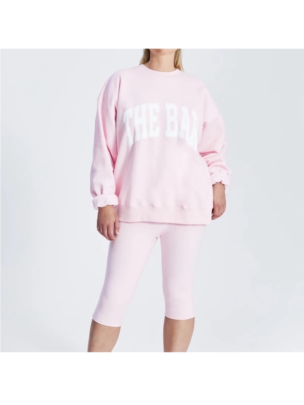 The Bar Varsity Crewneck Oversized Sweatshirt - Picture 3 of 5